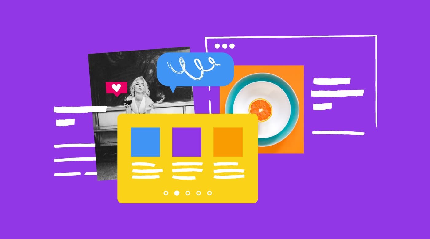 illustration of digital content for digital publishing