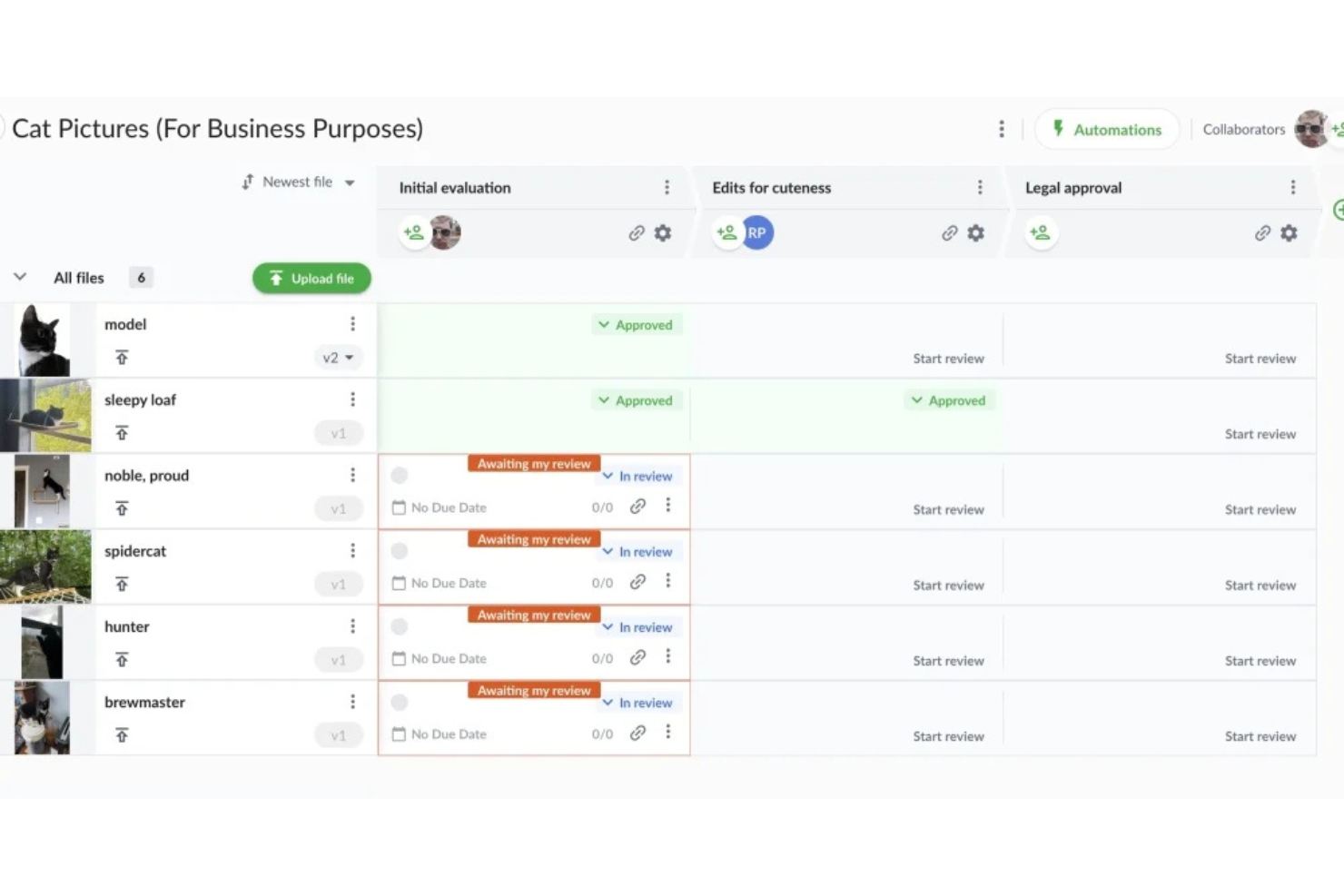 Filestage screenshot - 10 Migliori Strumenti di Revisione e Approvazione dei Contenuti per 2026