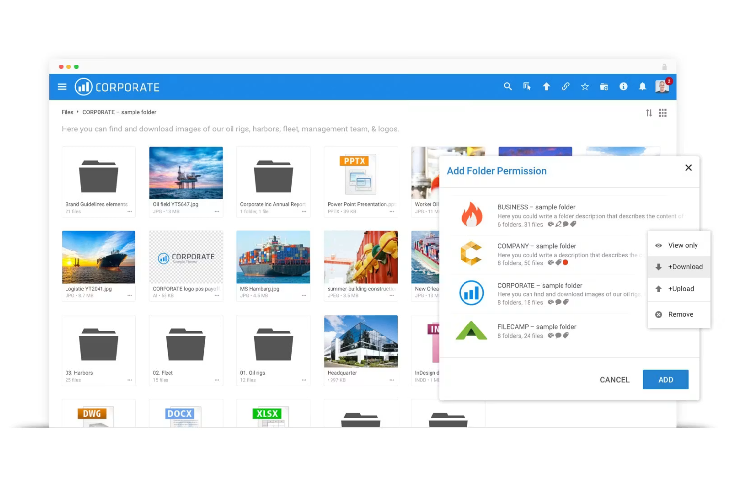 Filecamp screenshot - 10 Migliori Strumenti di Revisione e Approvazione dei Contenuti per 2026