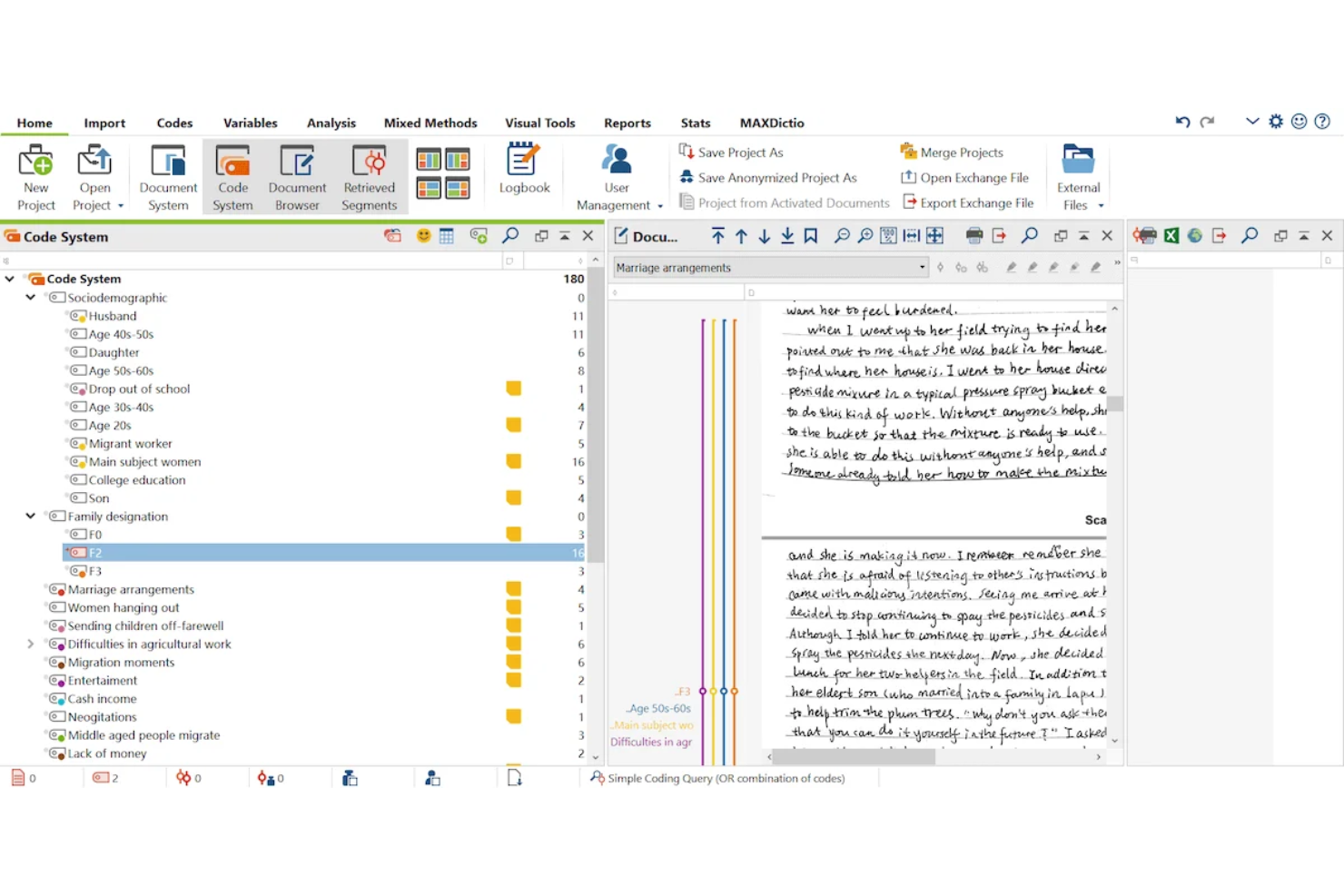 MAXQDA screenshot - 10 migliori software di analisi dei contenuti per un ROI migliore nel 2026