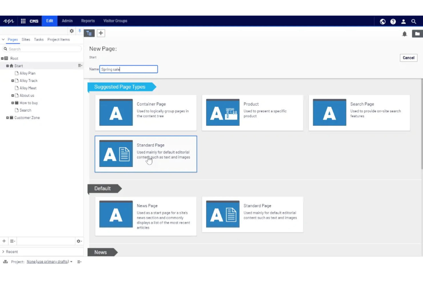 Episerver Content Cloud screenshot - 10 Migliori Software di Gestione dei Contenuti nel 2026
