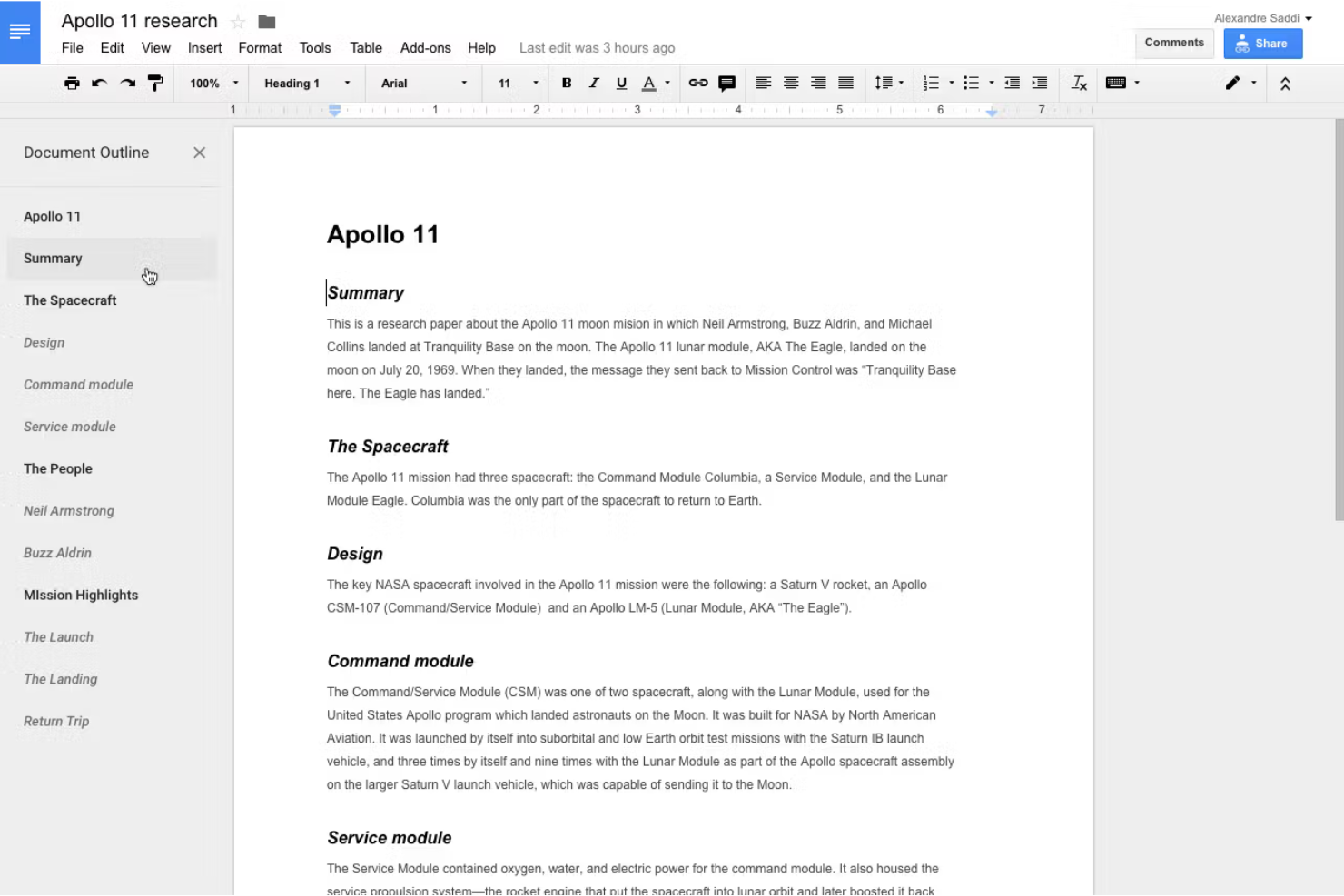 Google Docs screenshot - 10 Migliori software per contenuti nel 2026