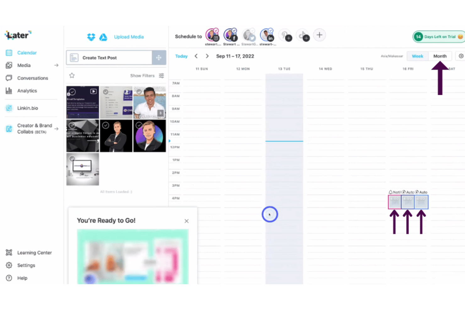 Later screenshot - 10 Migliori Software per la Pianificazione dei Contenuti nel 2026
