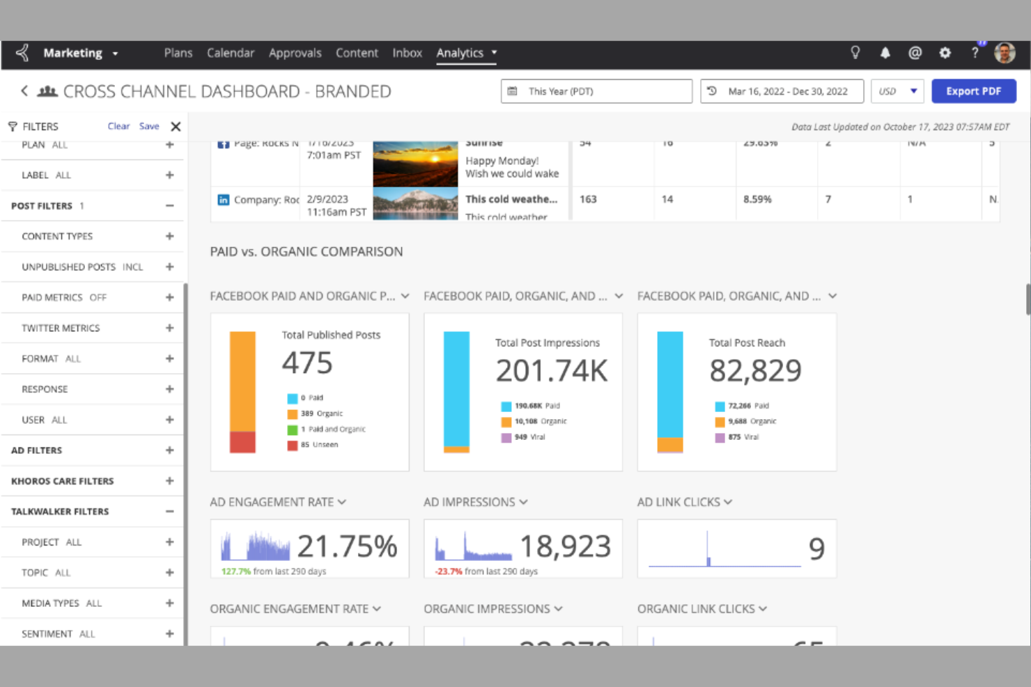 Khoros screenshot - 10 migliori software per creare comunità nel 2026