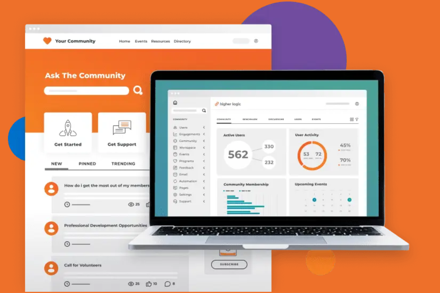 Higher Logic screenshot - 10 migliori software per la gestione delle community nel 2026