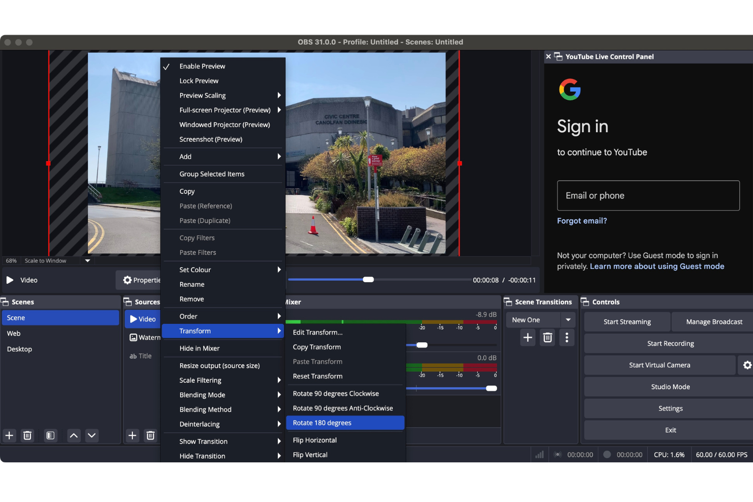 OBS Studio screenshot - 10 Best Content Software in 2026