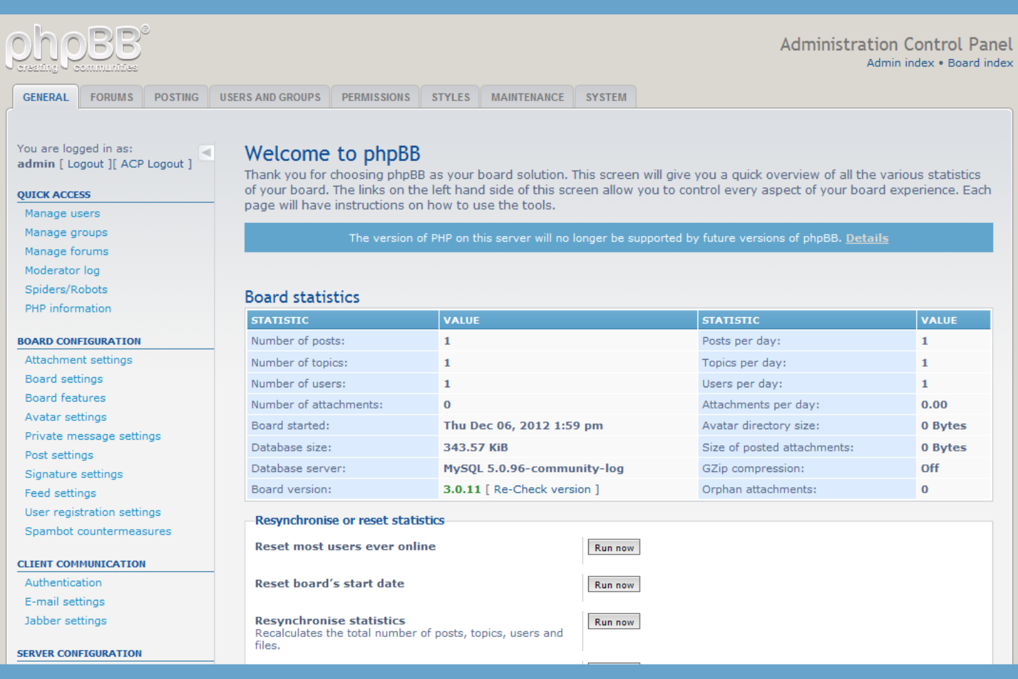 phpBB screenshot - 10 Best Community Forum Software in 2026