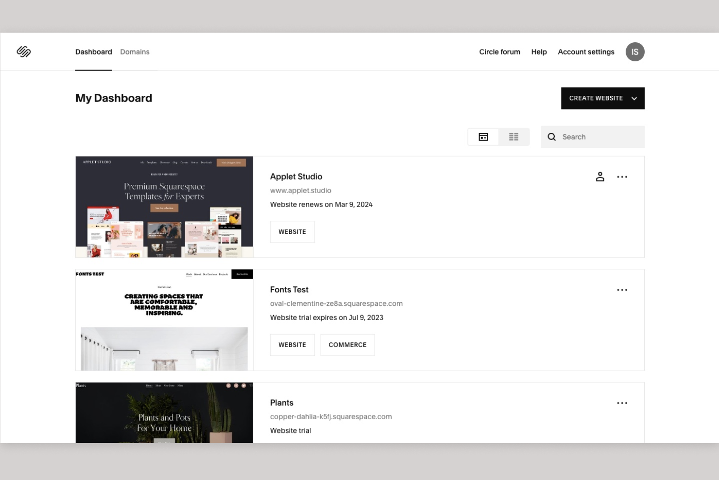 Squarespace screenshot - 10 Best Online Publishing Platforms in 2026