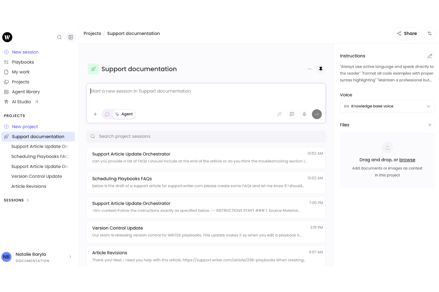 Writer screenshot - 10 Best Content Writing Software in 2026