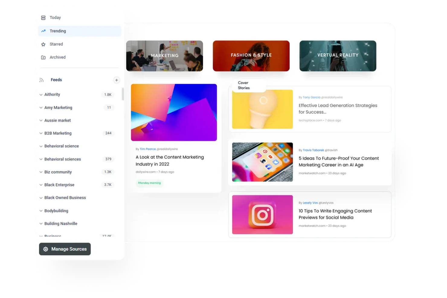 ContentStudio screenshot - 9 Best Content Curation Software in 2026