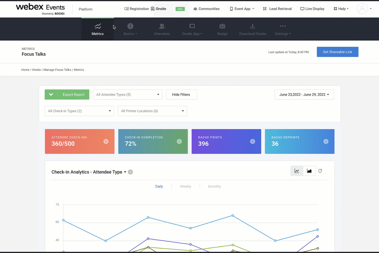 Webex Events screenshot - 10 Best Virtual Event Platforms in 2026