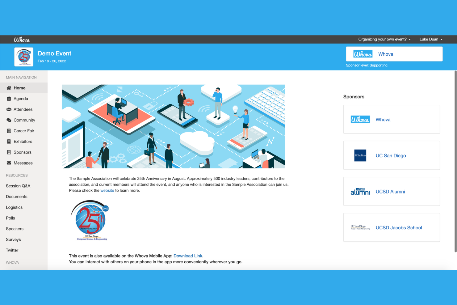 Whova screenshot - 10 Best Virtual Event Platforms in 2026