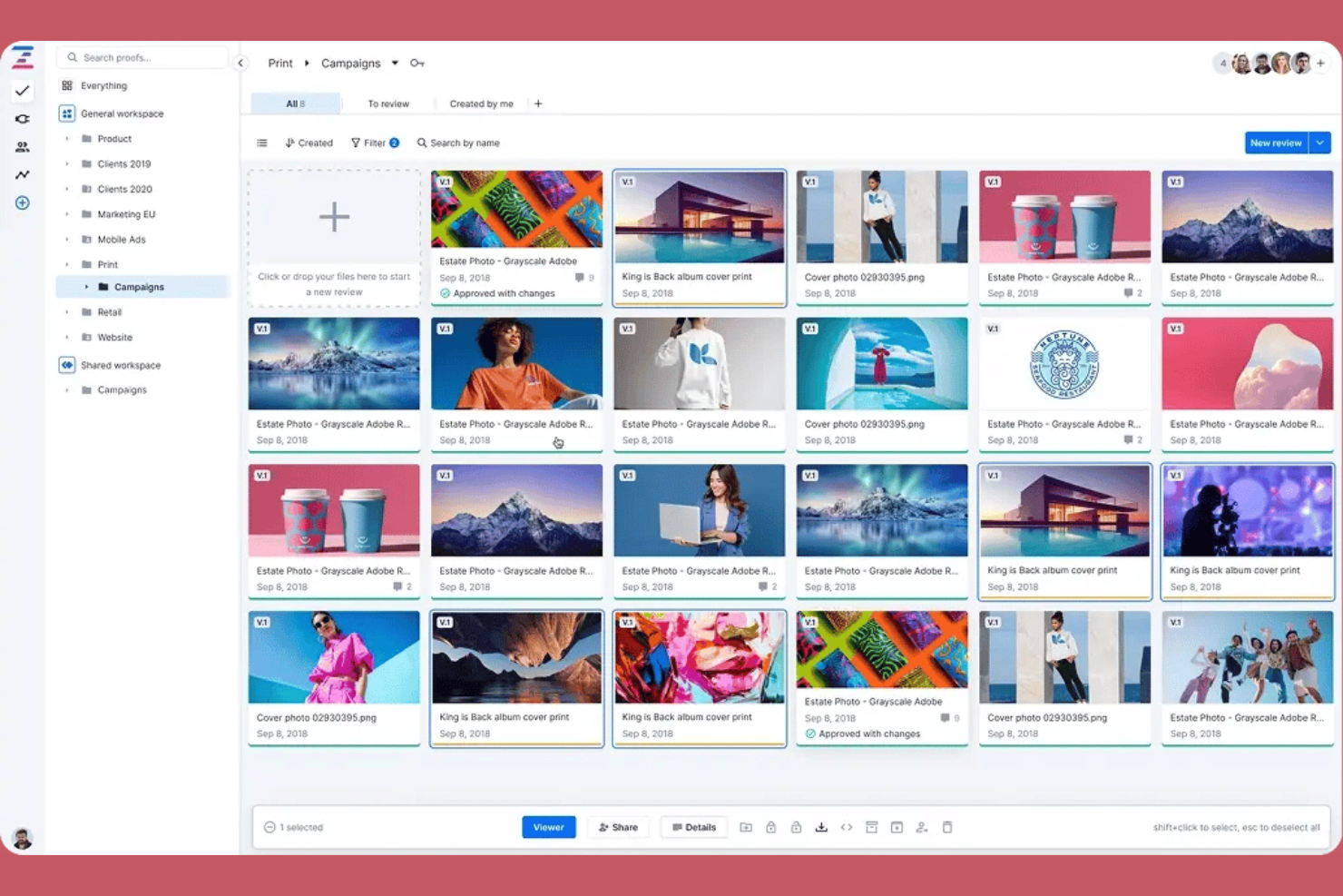 Ziflow screenshot - 10 Best Creative Management Platforms In 2026