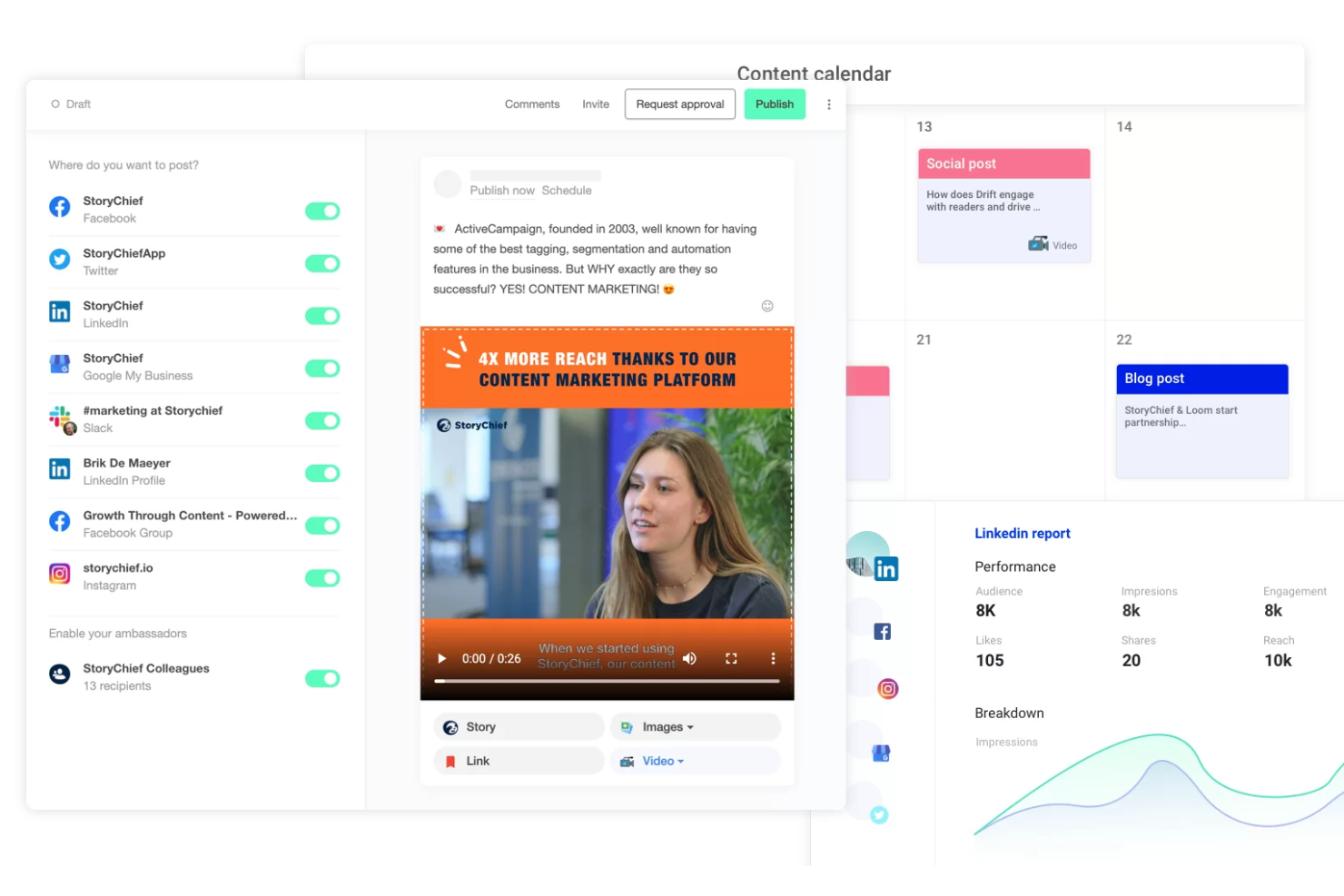 StoryChief screenshot - 9 Best Content Distribution Software in 2026