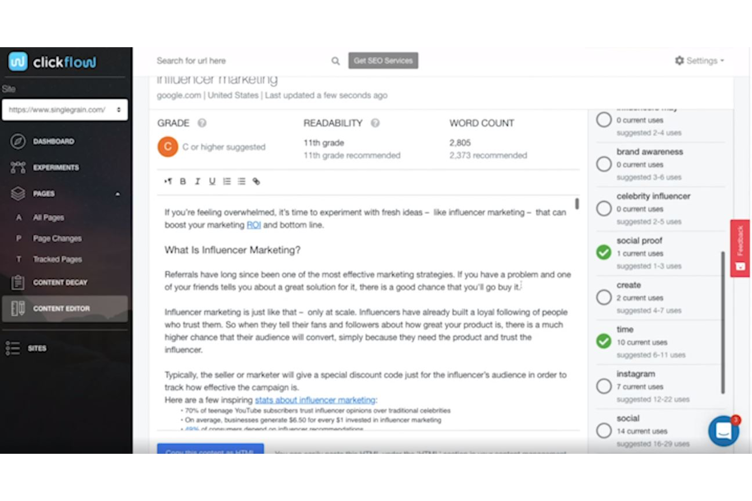 ClickFlow screenshot - 10 Best Website Content Optimization Software For 2026