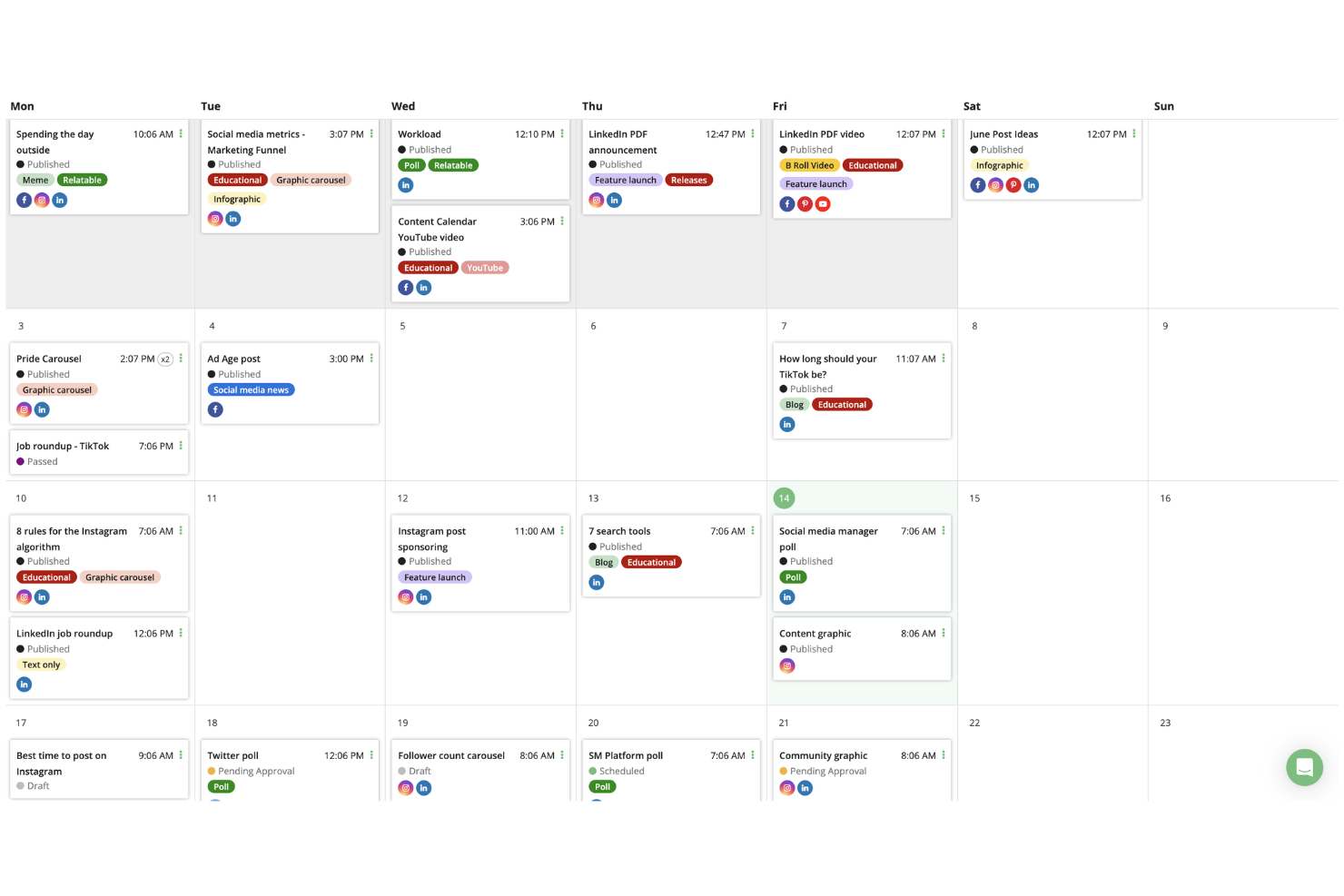 Loomly screenshot - 10 Best Content Calendar Software in 2026