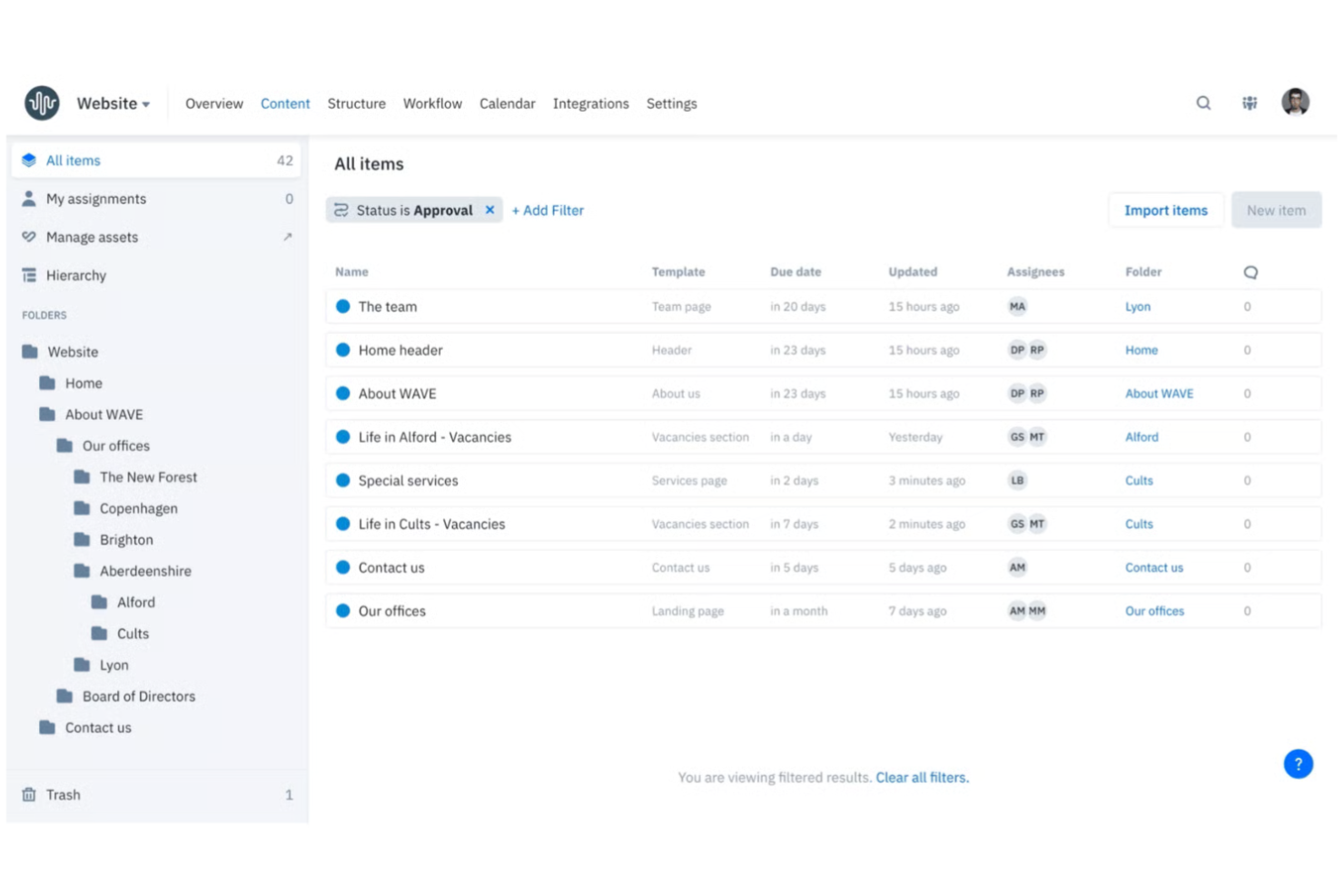 GatherContent screenshot - 10 Best Content Creation Software in 2026