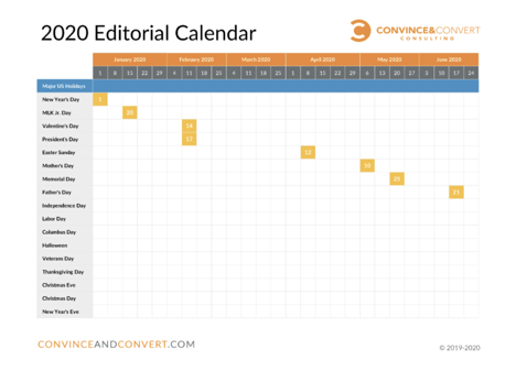 How Convince & Convert sets up their content calendar software for editorial needs